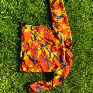 Young and Reckless orange camp lightweight jacket